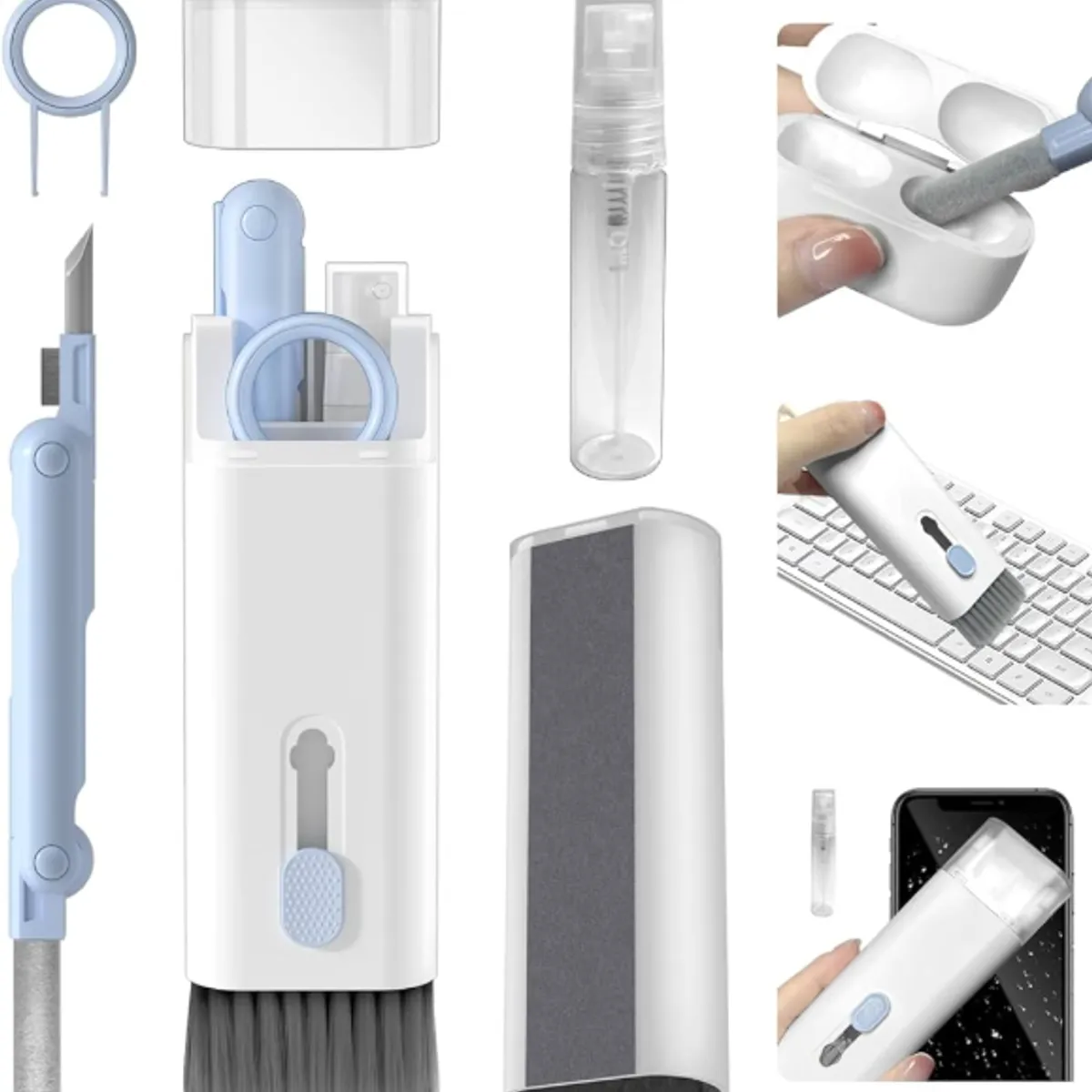 GENERICO - Kit de Limpieza para Teclados Mecánicos 7 en 1 Q6E