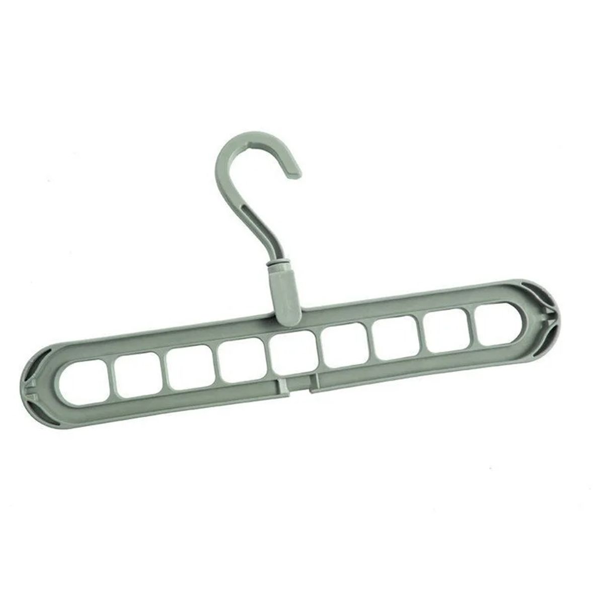 GENERICO - Set De 8 Gancho Magico de Ropa Ahorra Espacio Verde