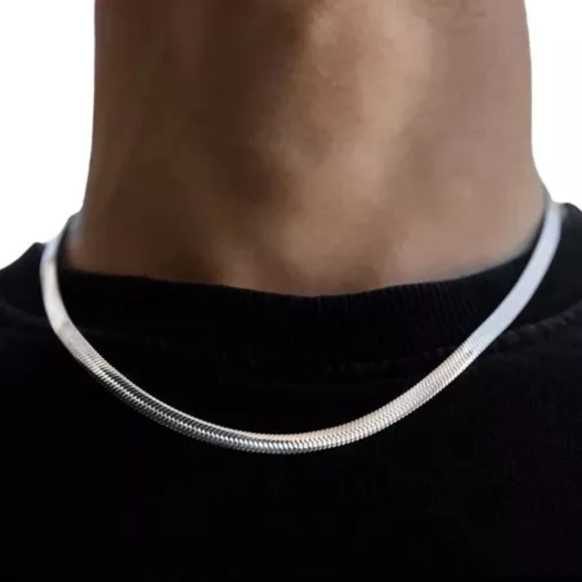 GENERICO - Cadena Collar Cola de serpiente Unisex inoxidable