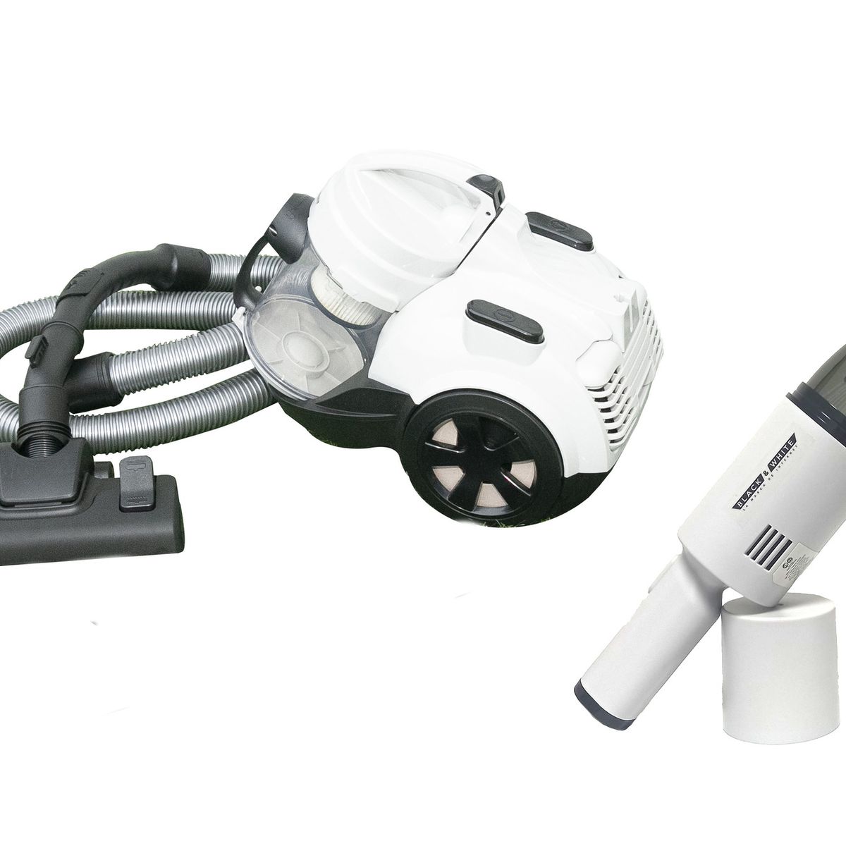BLACK & WHITE - ASPIRADORA DE HOGAR + ASPIRADORA DE MANO - BLACK & WHITE
