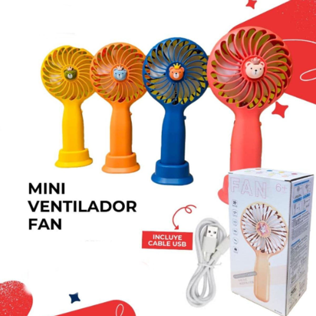 GENERICO - Mini Ventilador Portátil