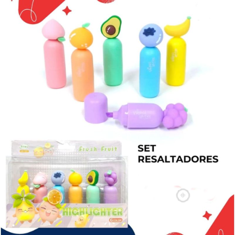 GENERICO - SET X6 DE RESALTADORES