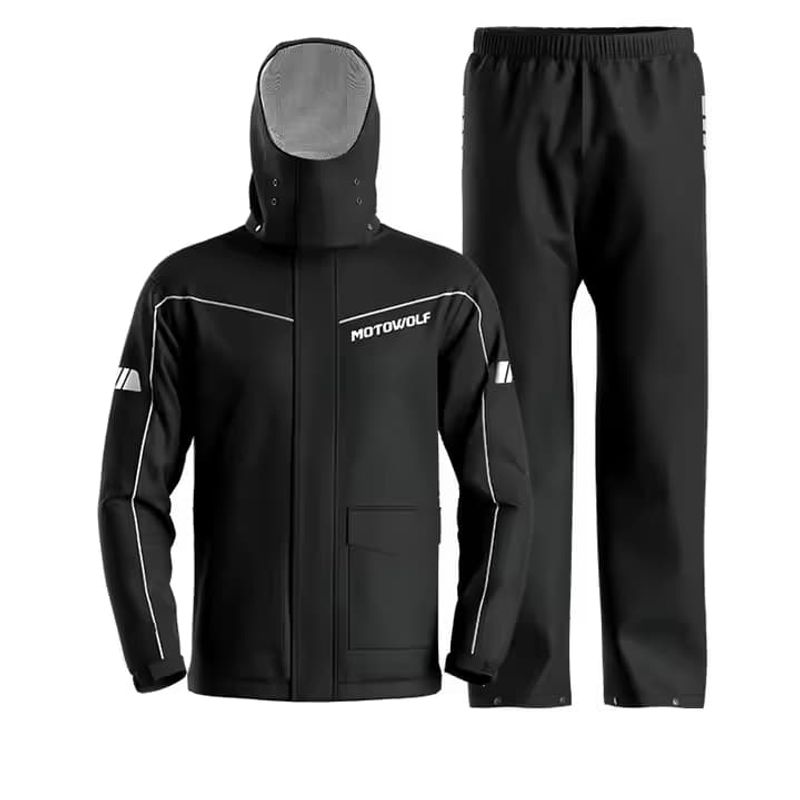 MOTOWOLF - ROPA IMPERMEABLE MOTOWOLF V3B NEGRO TALLA XXL