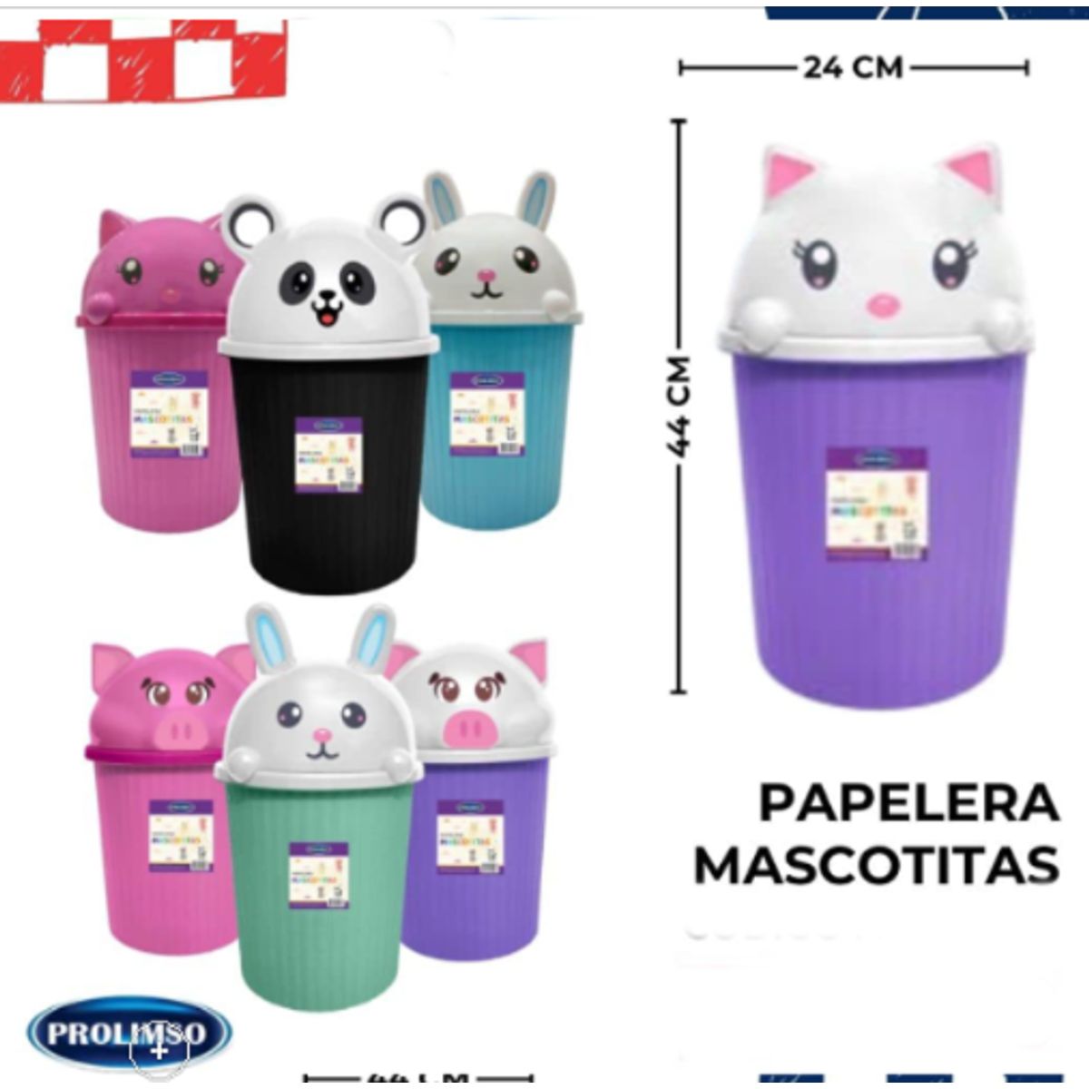 GENERICO - Tachos de Basura Diseño Mascotitas