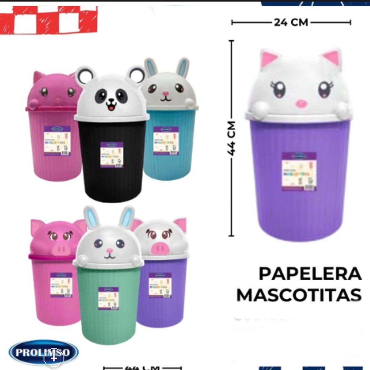 GENERICO - Tachos de Basura Diseño Mascotitas