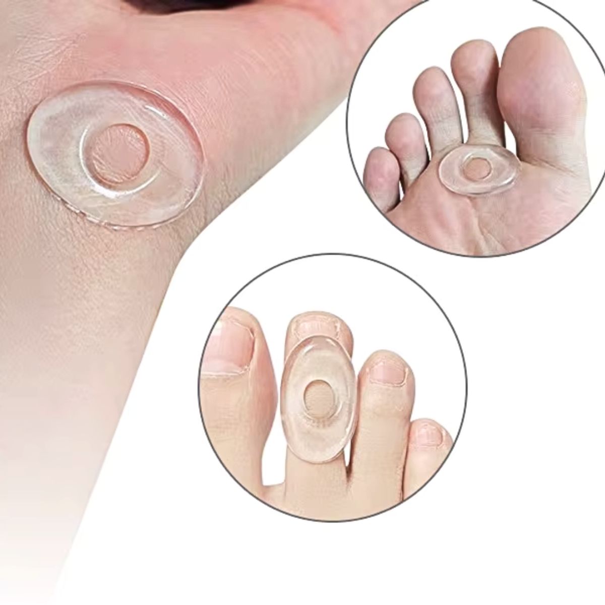 GENERICO - Almohadilla gel plantilla no rosadur ampoll x6