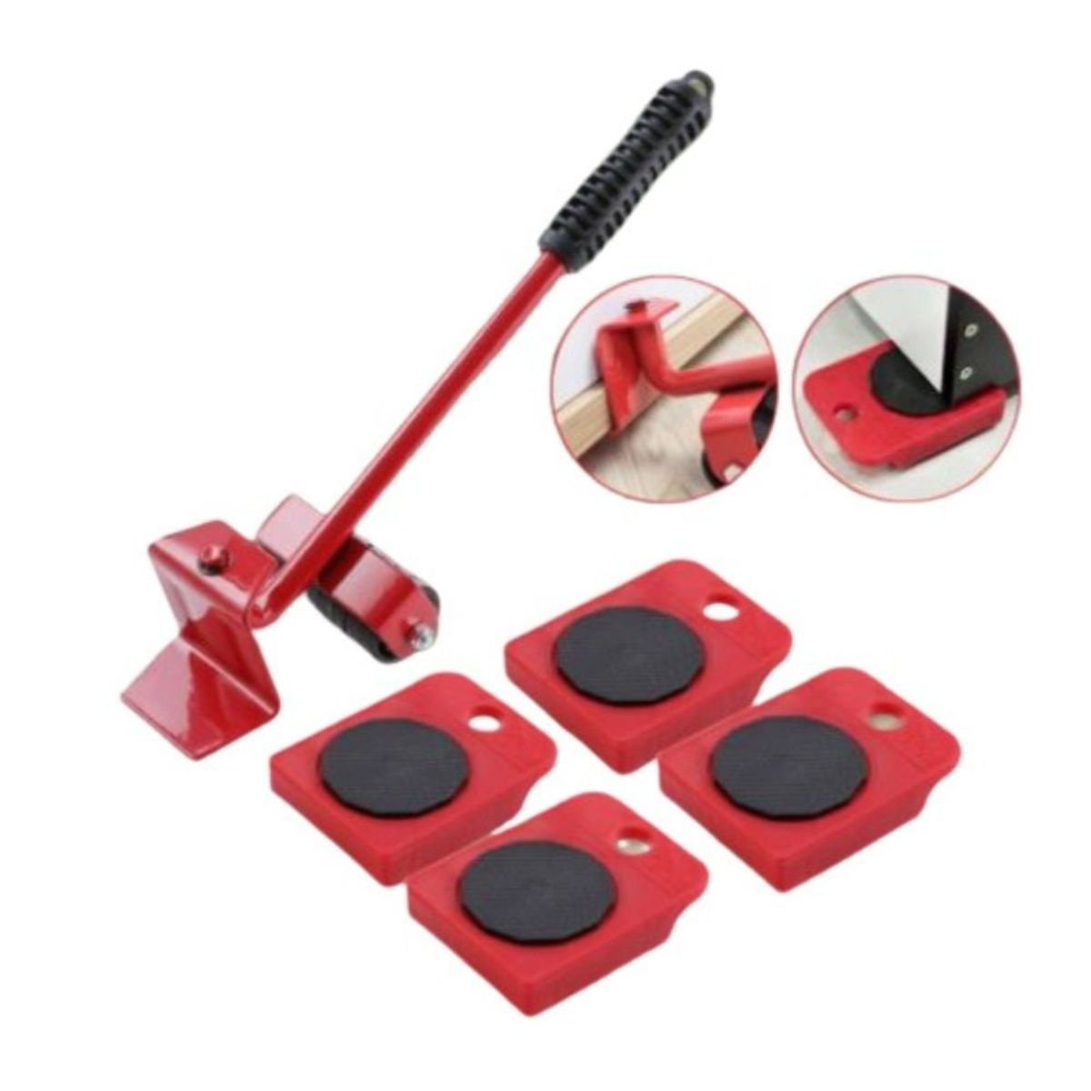 GENERICO - Juego de Ruedas Herramientas para Mover Muebles