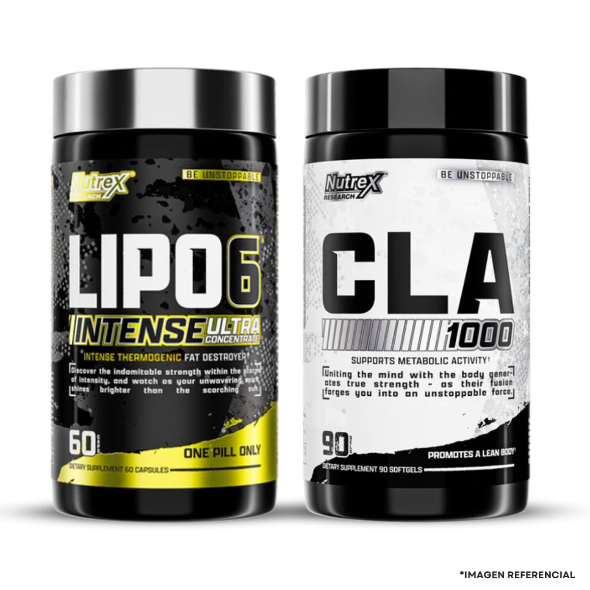 NUTREX RESEARCH - Pack Nuevo Lipo 6 Black Intense - 60 caps + CLA 1000 Nutrex 90 caps