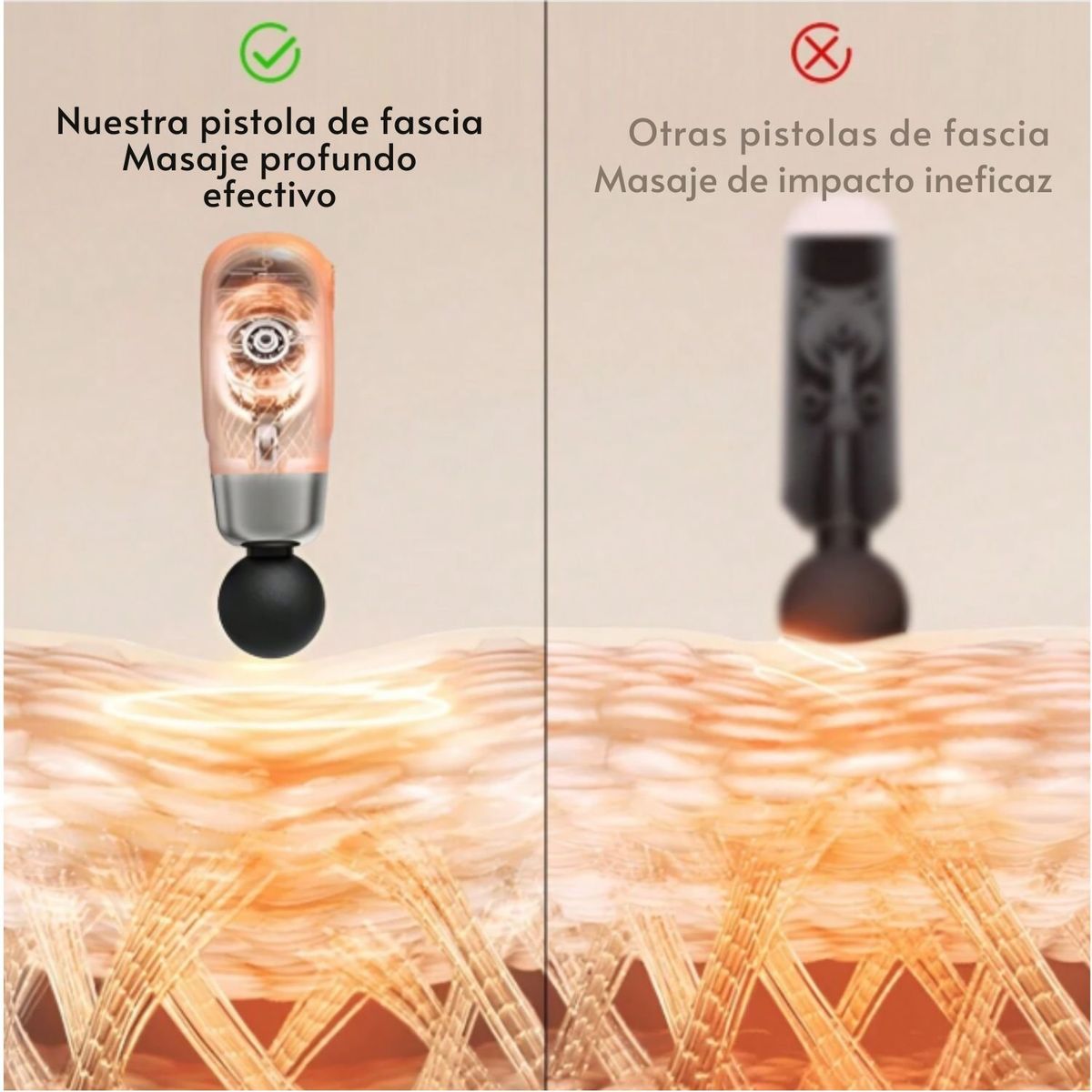 VICTORIA - Masajeador Muscular Pistola Masaje para alivio de dolor  recuperación