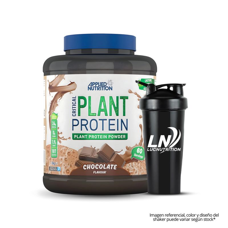 APPLIED NUTRITION - Proteína Vegana Critical Plant Protein 1.8 kg - chocolate + Shaker