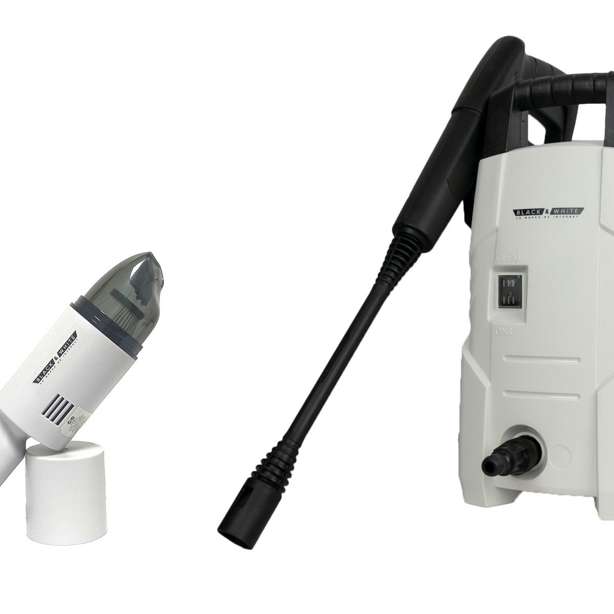 BLACK & WHITE - HIDROLAVADORA + ASPIRADORA DE MANO - BLACK & WHITE