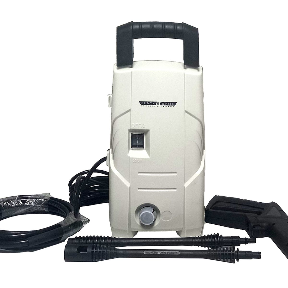 BLACK & WHITE - HIDROLAVADORA + ASPIRADORA DE MANO - BLACK & WHITE
