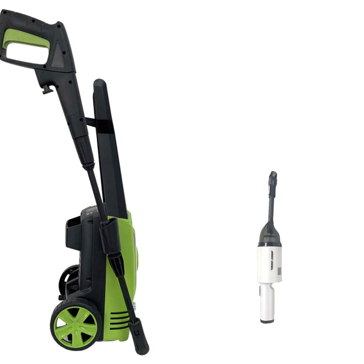 BLACK & WHITE - HIDROLAVADORA ELÉCTRICA + ASPIRADORA DE MANO - BLACK & WHITE