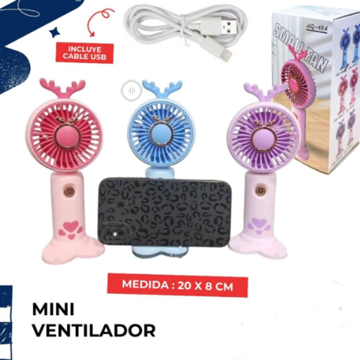 GENERICO - Mini Ventilador Portátil