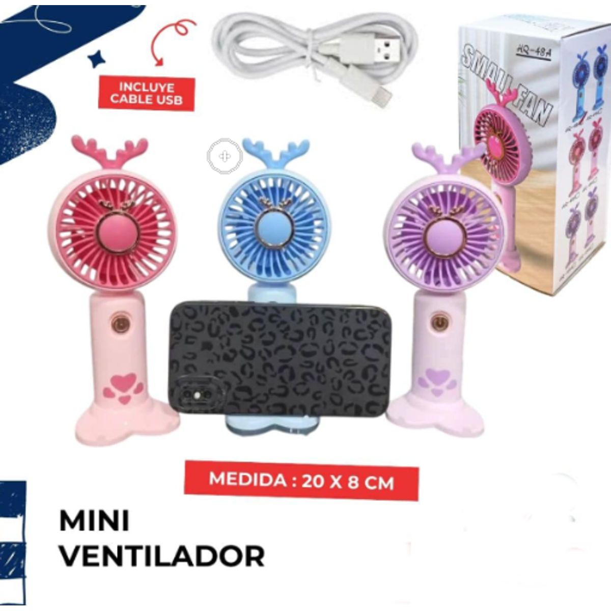 GENERICO - Mini Ventilador Portátil
