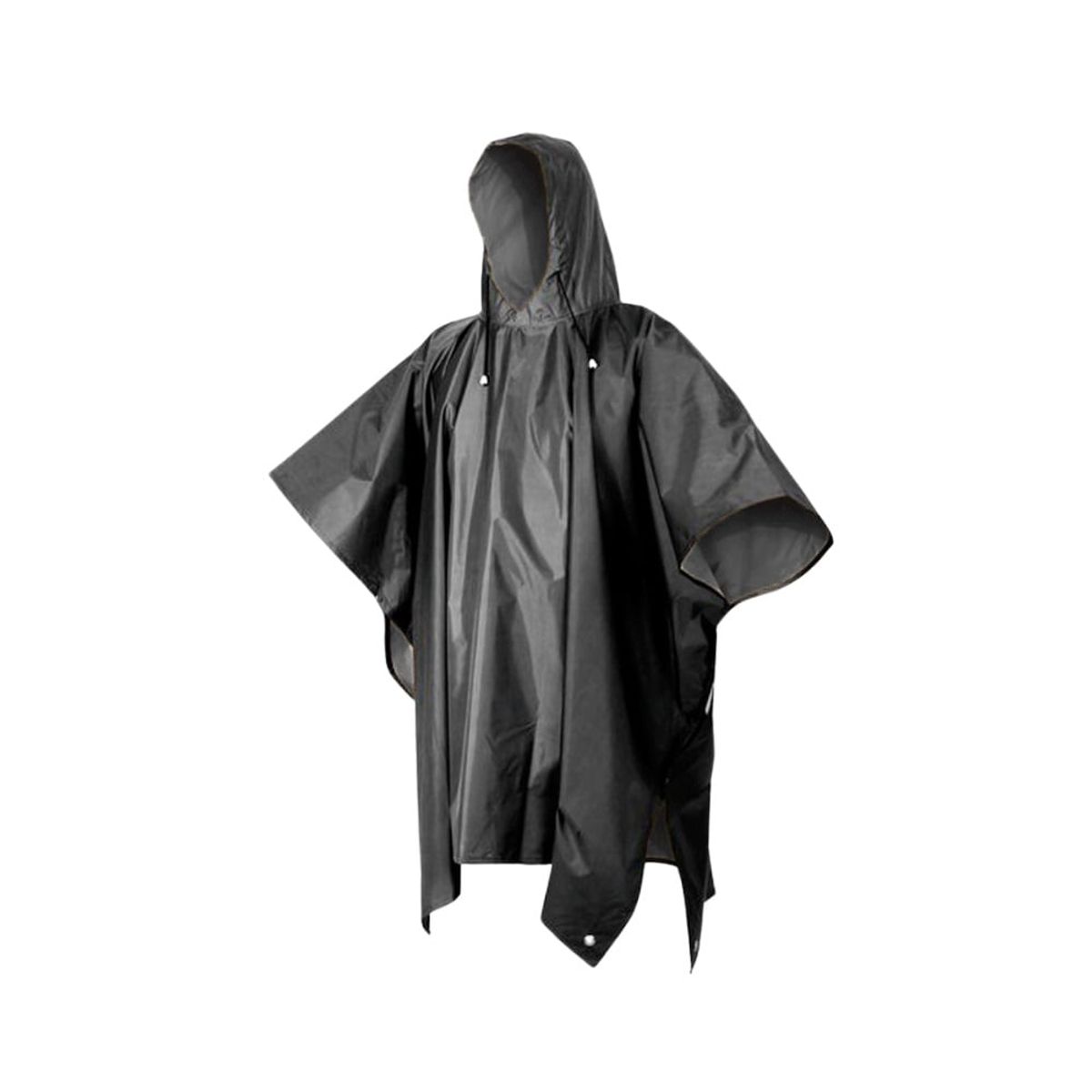 GENERICO - Poncho Impermeable Termosellado Grueso con Capucha y Broches