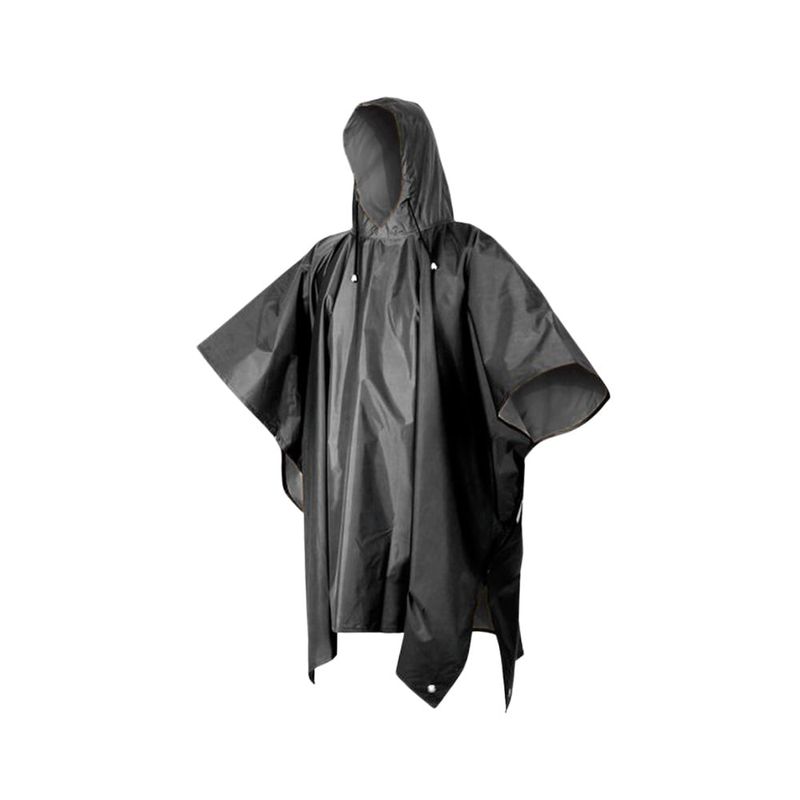 GENERICO - Poncho Impermeable Termosellado Grueso con Capucha y Broches