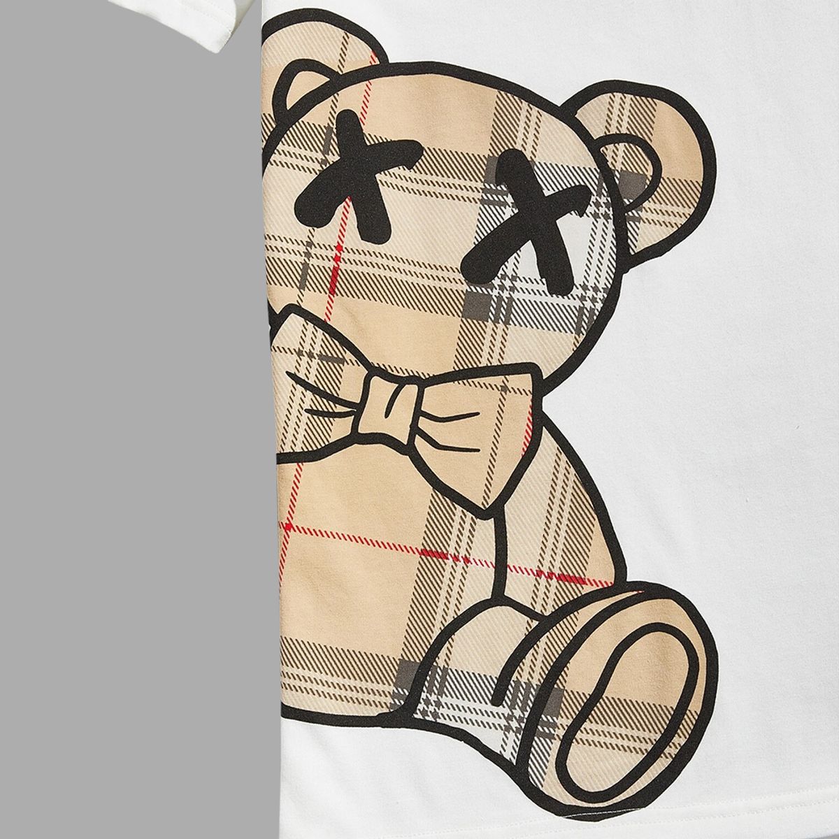 YANSUS - Polo Hombre Yansus Negro Blanco Estampado Oso C