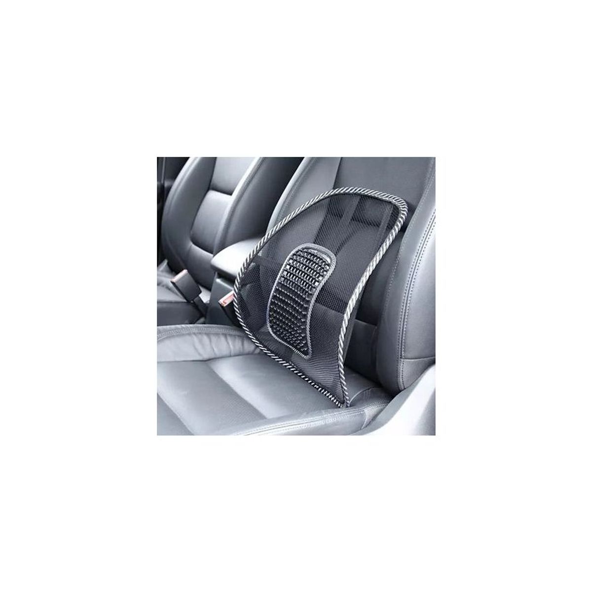 GENERICO - Respaldar malla soporte lumbar bolas masajeadoras