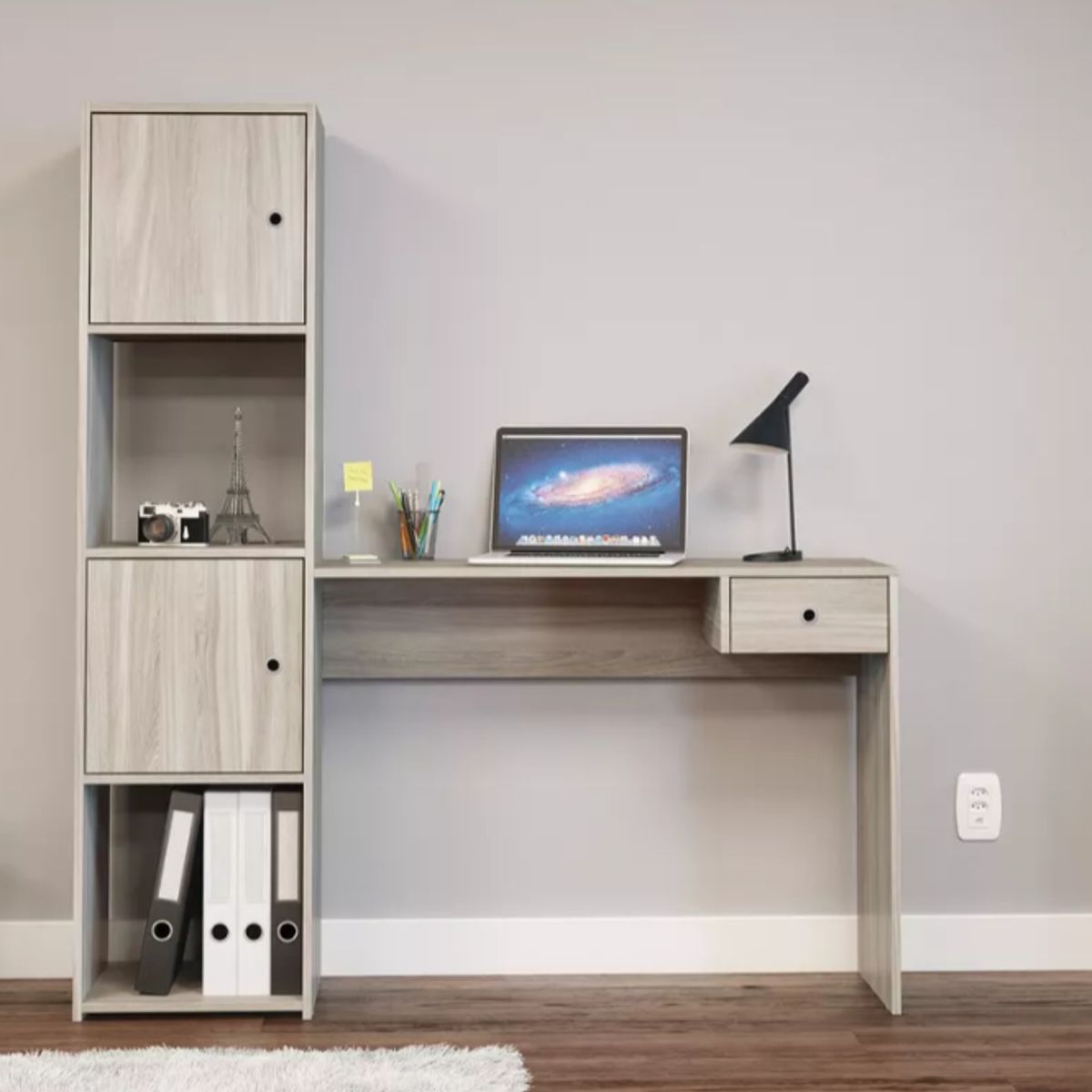 NACION MUEBLES - ESCRITORIO NACION MUEBLES FETKA COLOR GRIS CLARO