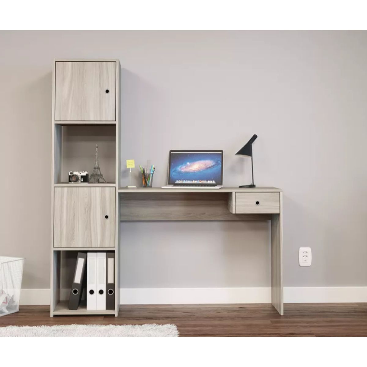 NACION MUEBLES - ESCRITORIO NACION MUEBLES FETKA COLOR GRIS CLARO