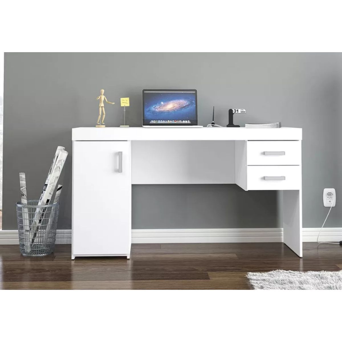 NACION MUEBLES - ESCRITORIO NACION MUEBLES LU COLOR BLANCO