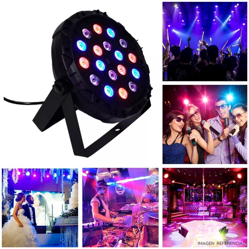 INSPIRA MARKET - Reflector Luz LED Fiesta Luces Sicodélicas