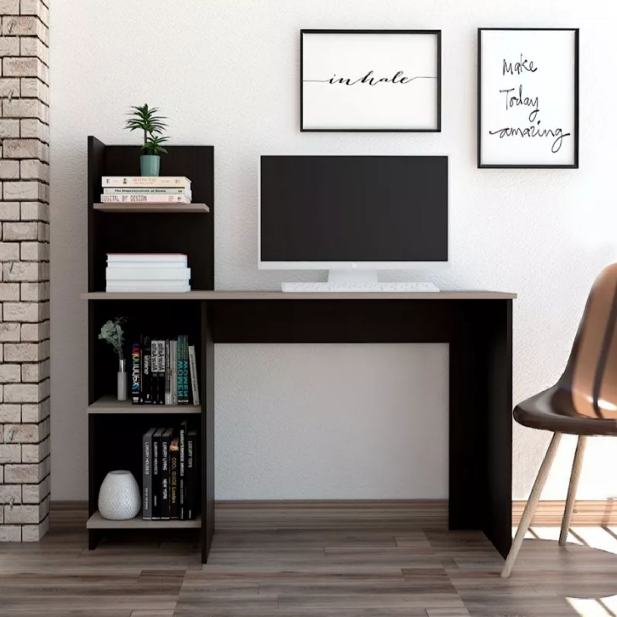 NACION MUEBLES - ESCRITORIO NACION MUEBLES HOMERO COLOR NEGRO