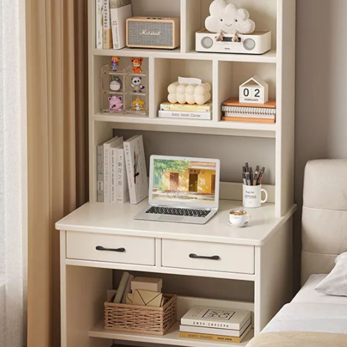 NACION MUEBLES - ESCRITORIO NACION MUEBLES AK820 COLOR BLANCO