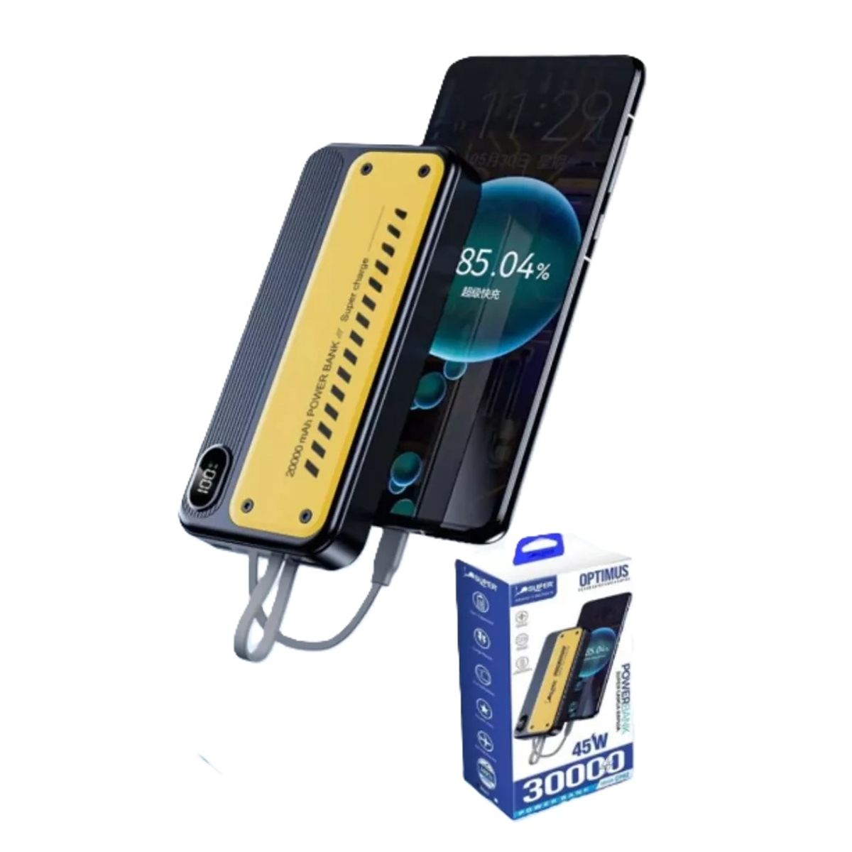 SUPER - CARGADOR PORTATIL 30000mAh