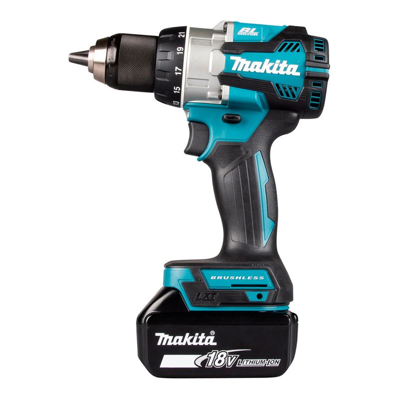 MAKITA - Taladro Atornillador 1/2 Makita 18V BL + 2 Bat 5Ah DDF489RTJ