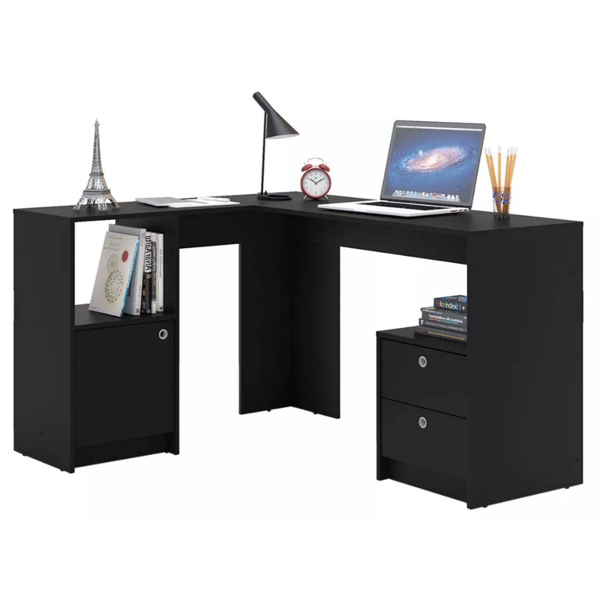 NACION MUEBLES - ESCRITORIO NACION MUEBLES ADOBE COLOR NEGRO