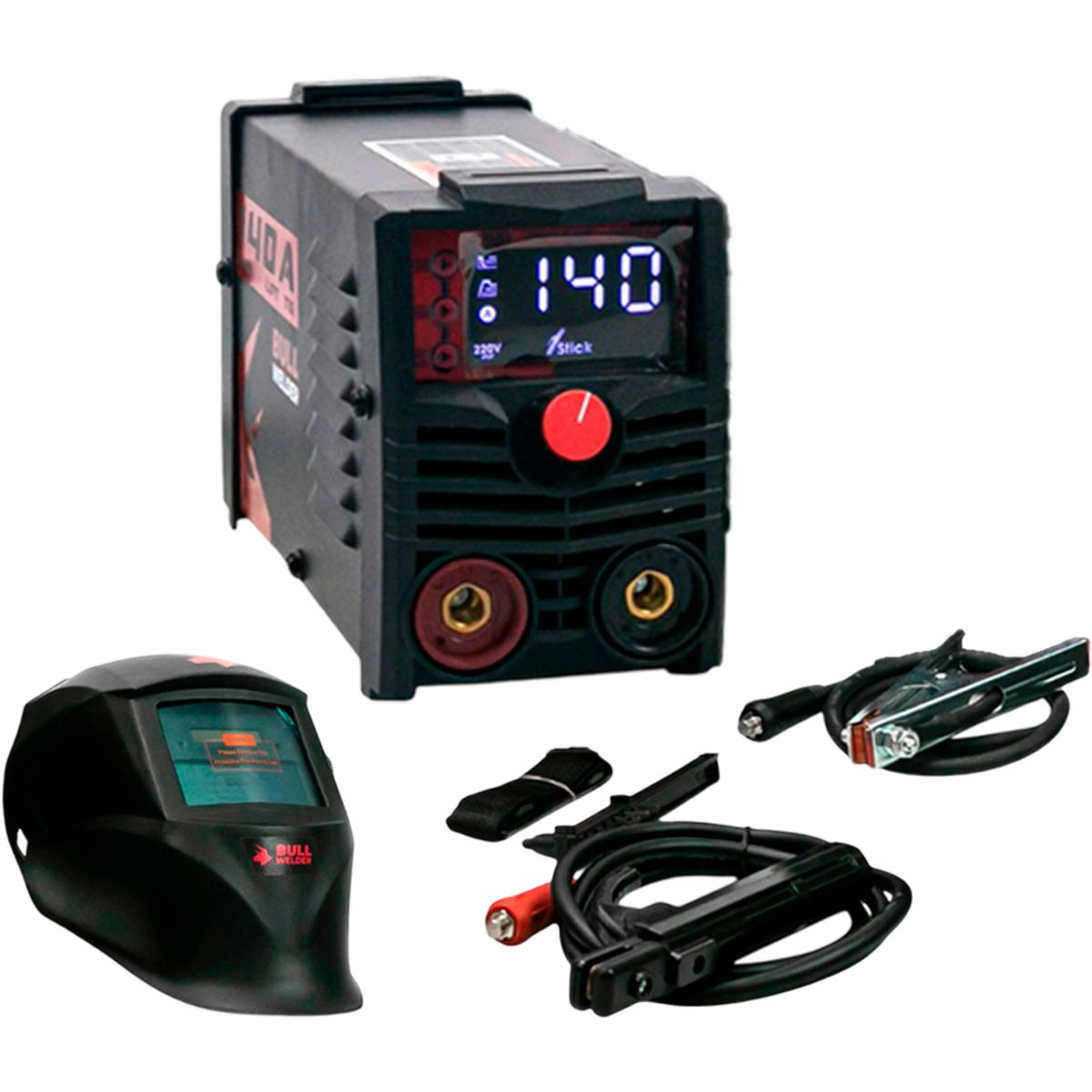 GENERICO - Soldadora Inverter Bull Welder Arco 140A + Mascara