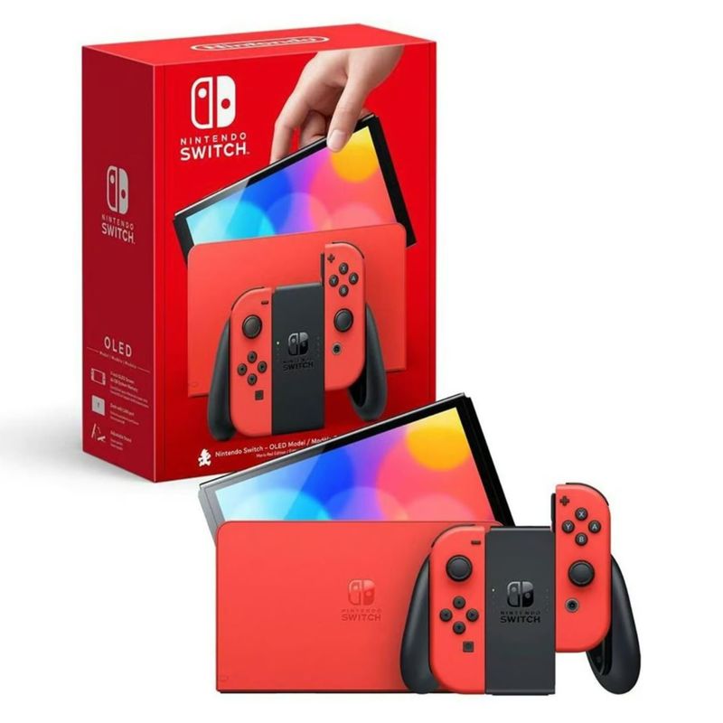 NINTENDO - Consola Nintendo Switch Modelo Oled Edición Mario Red