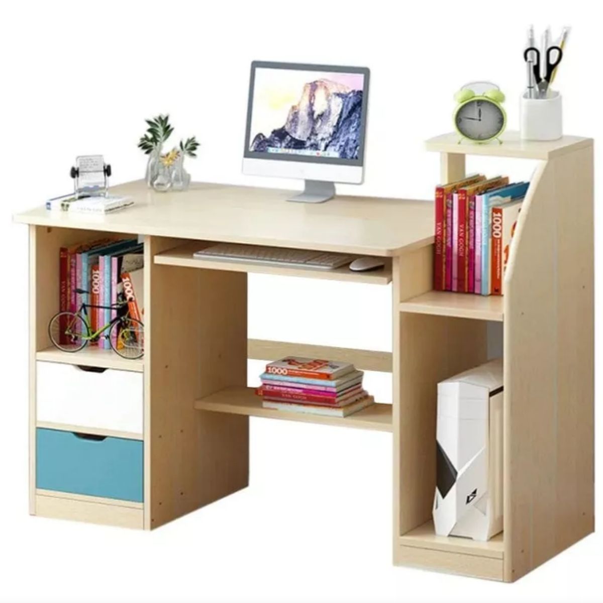 NACION MUEBLES - ESCRITORIO NACION MUEBLES BIGGIE COLOR MADERA