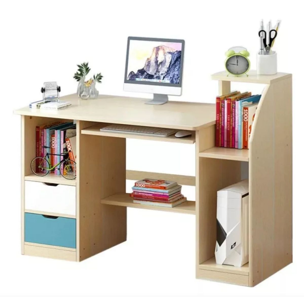 NACION MUEBLES - ESCRITORIO NACION MUEBLES BIGGIE COLOR MADERA