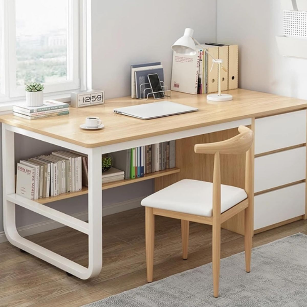 NACION MUEBLES - ESCRITORIO NACION MUEBLES BANK COLOR MADERA