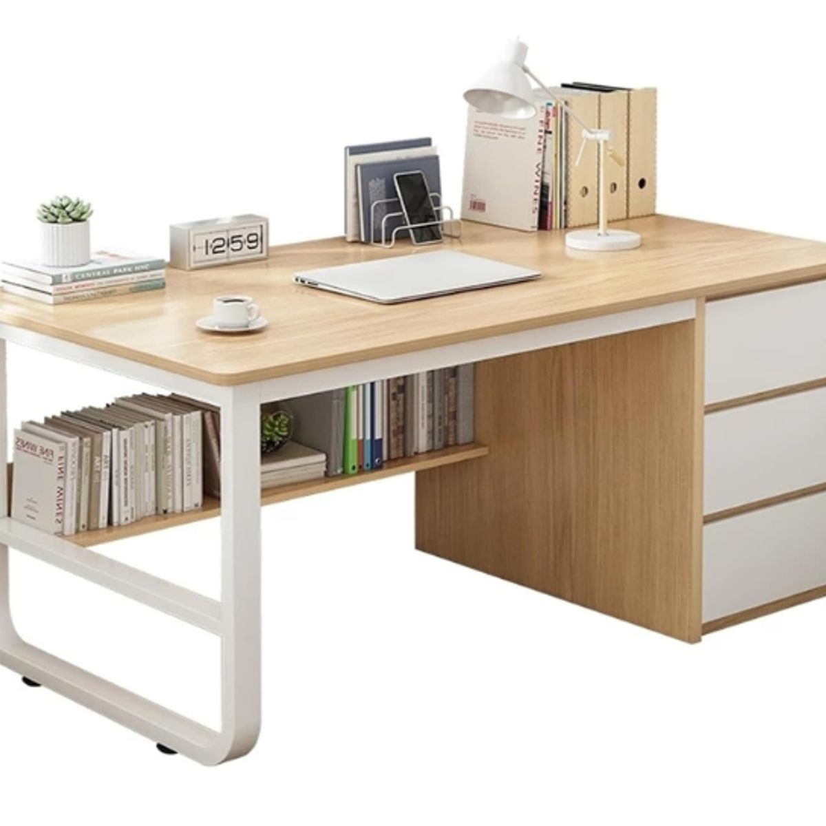 NACION MUEBLES - ESCRITORIO NACION MUEBLES BANK COLOR MADERA