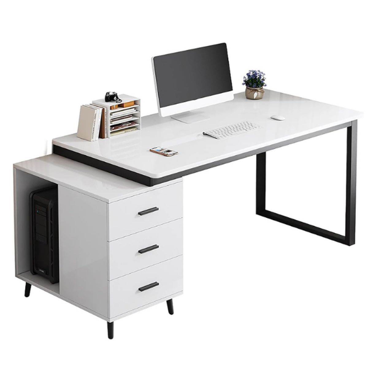 NACION MUEBLES - ESCRITORIO NACION MUEBLES LUCID COLOR BLANCO