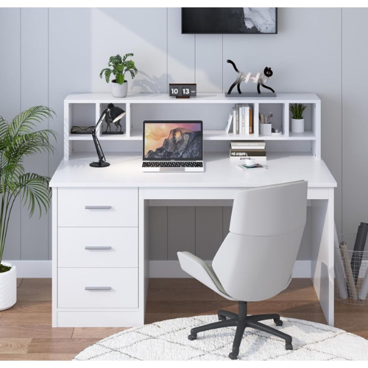 NACION MUEBLES - ESCRITORIO NACION MUEBLES SHAWN COLOR BLANCO