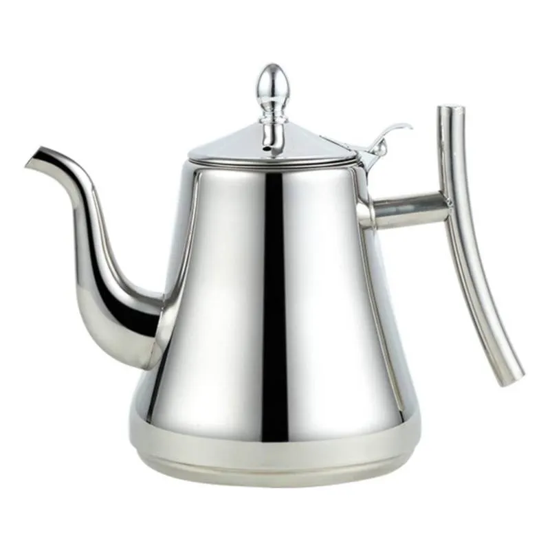 GENERICO - Cafetera tetera 2 LT de acero inoxidable con filtro