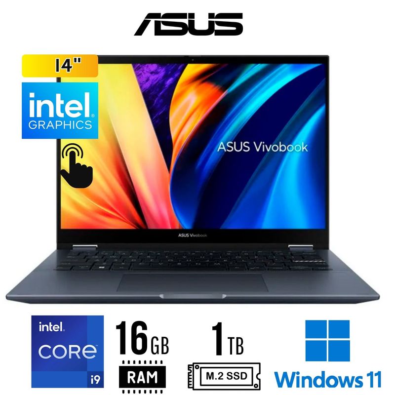 ASUS - LAPTOP ASUS TP3402VA-LZ321W 140 WUXGA LED IPS Core i9-13900H 16GB 1TB SSD W11 TOUCH SCREEN