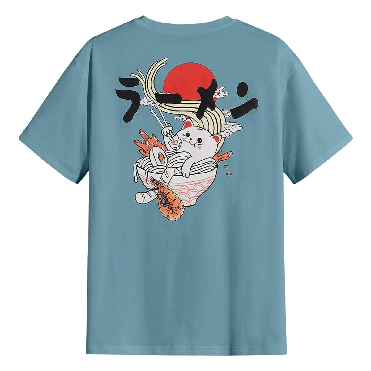 YANSUS - Polo Hombre Yansus Negro Gato Ramen