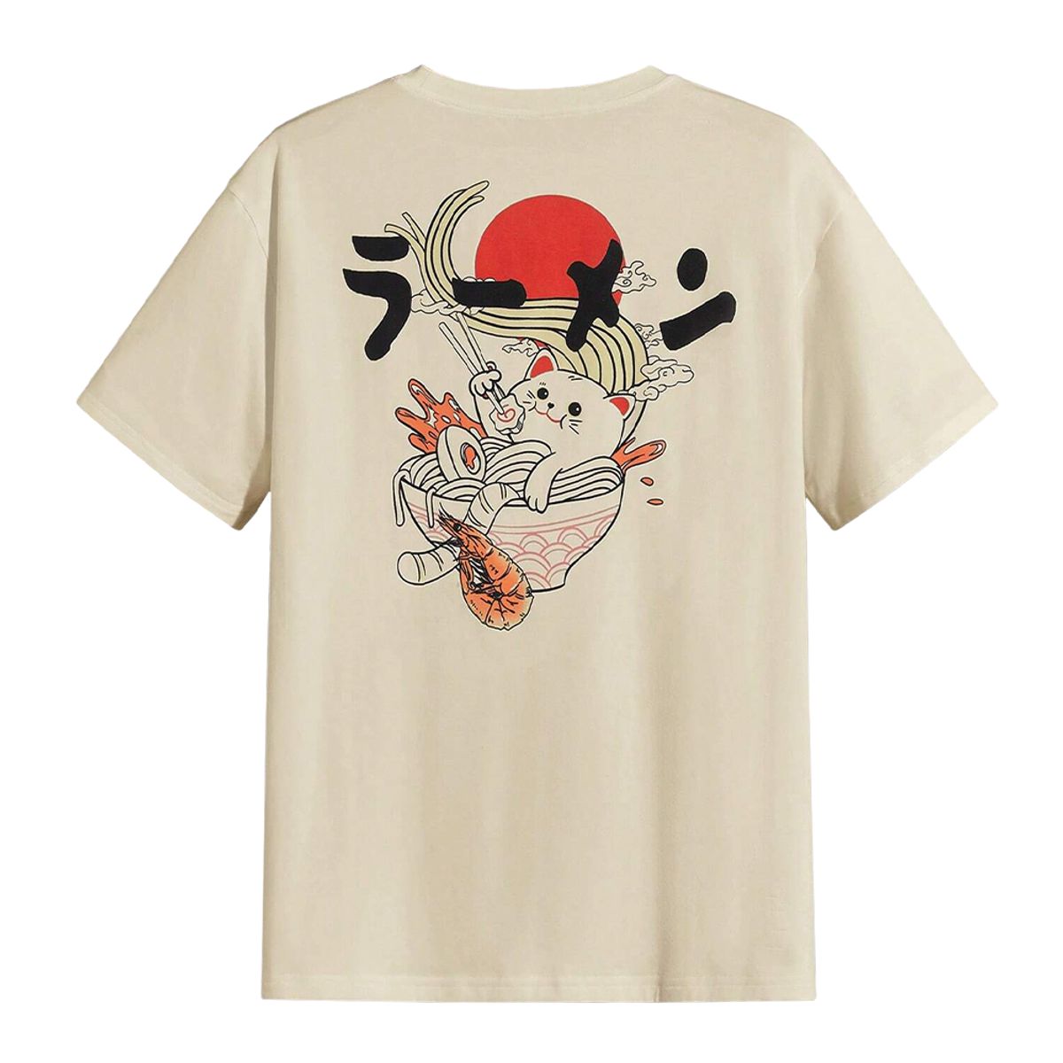 YANSUS - Polo Hombre Yansus Negro Gato Ramen