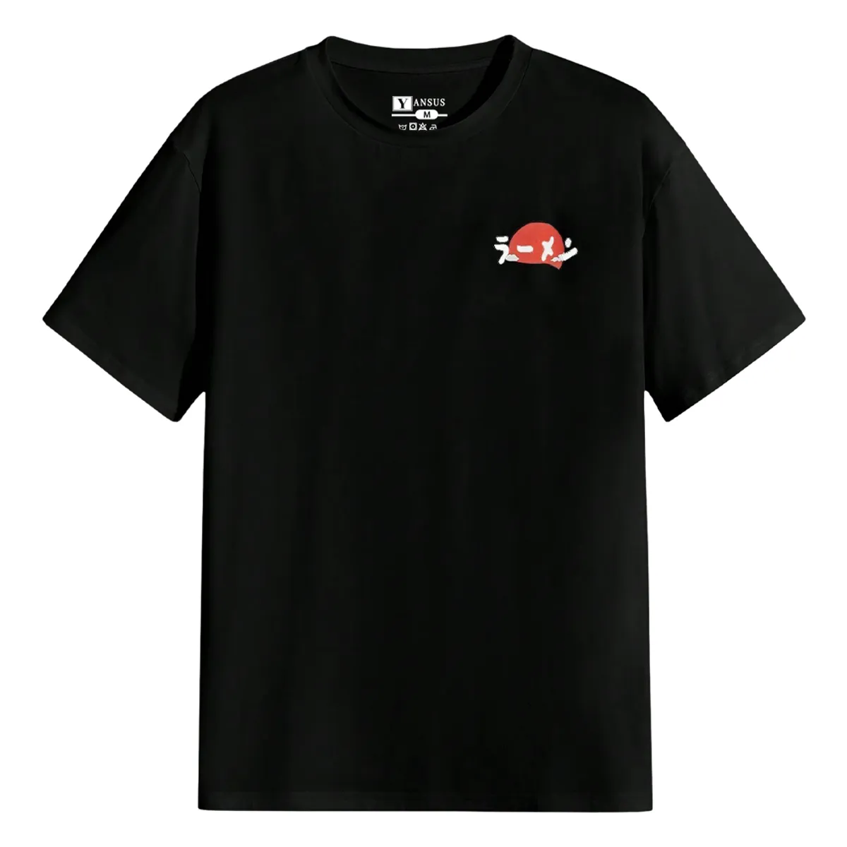 YANSUS - Polo Hombre Yansus Negro Gato Ramen