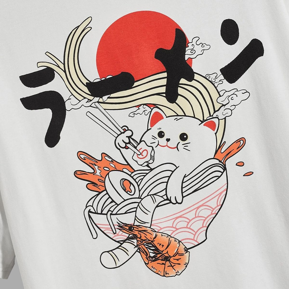 YANSUS - Polo Hombre Yansus Negro Gato Ramen