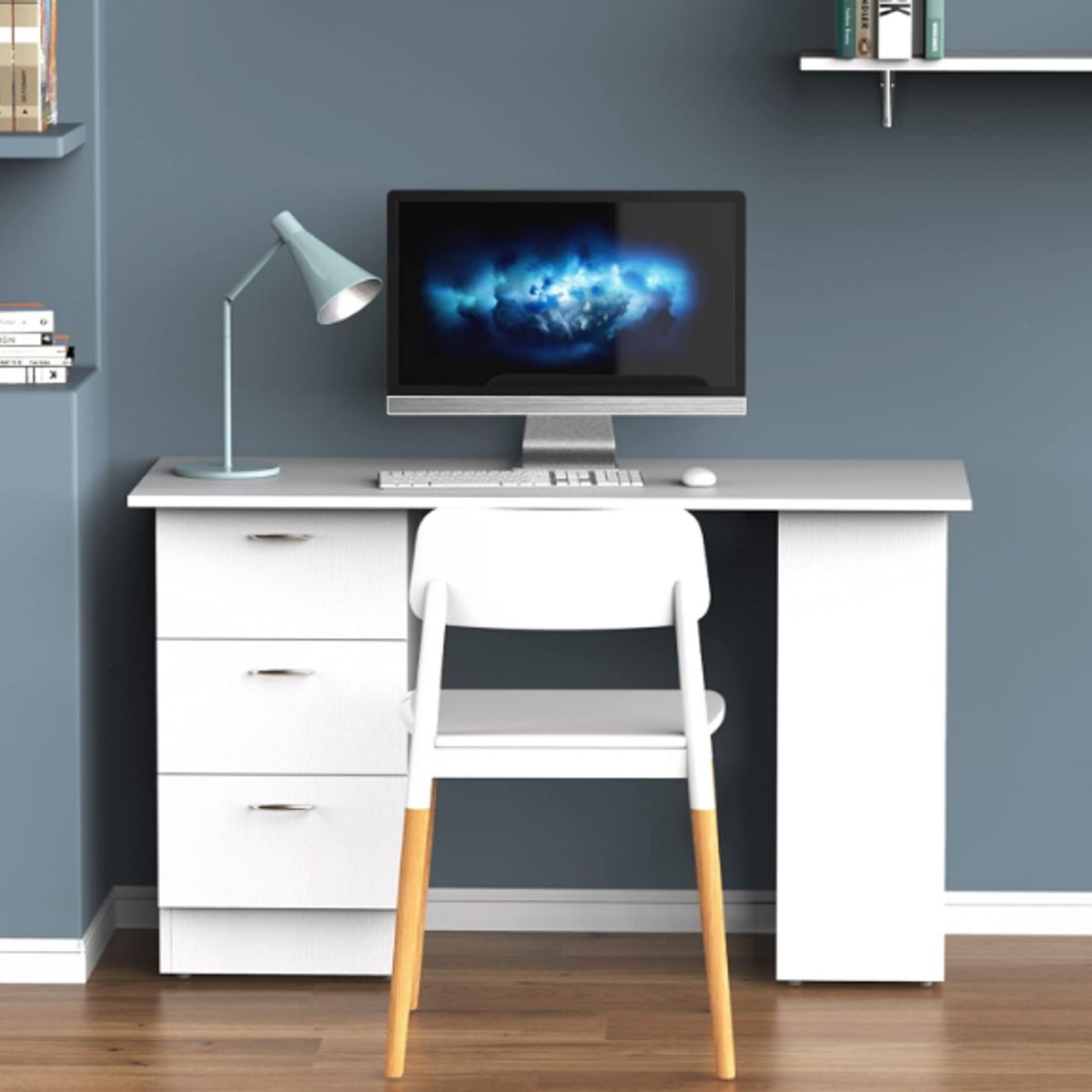 NACION MUEBLES - ESCRITORIO NACION MUEBLES STAN COLOR BLANCO