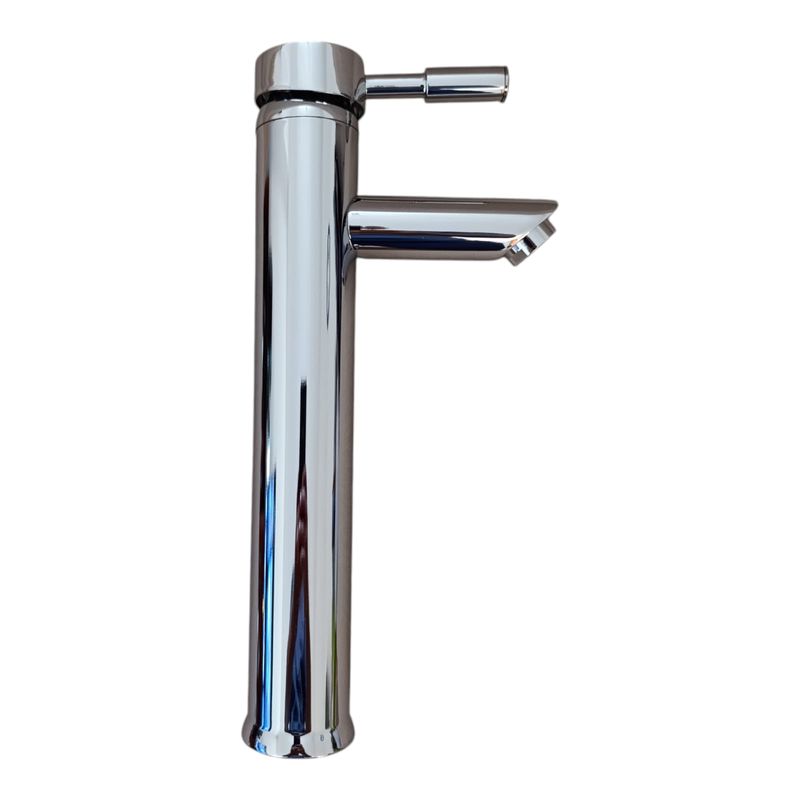 GENERICO - Grifo Alto Mezcladora Monocomando Lavabo u Ovalin Acero Cromado