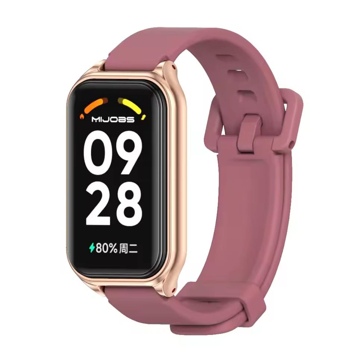 GENERICO - Correa silicon marco Para Redmi Band 2 y para Xiaomi 8 Active fucsia