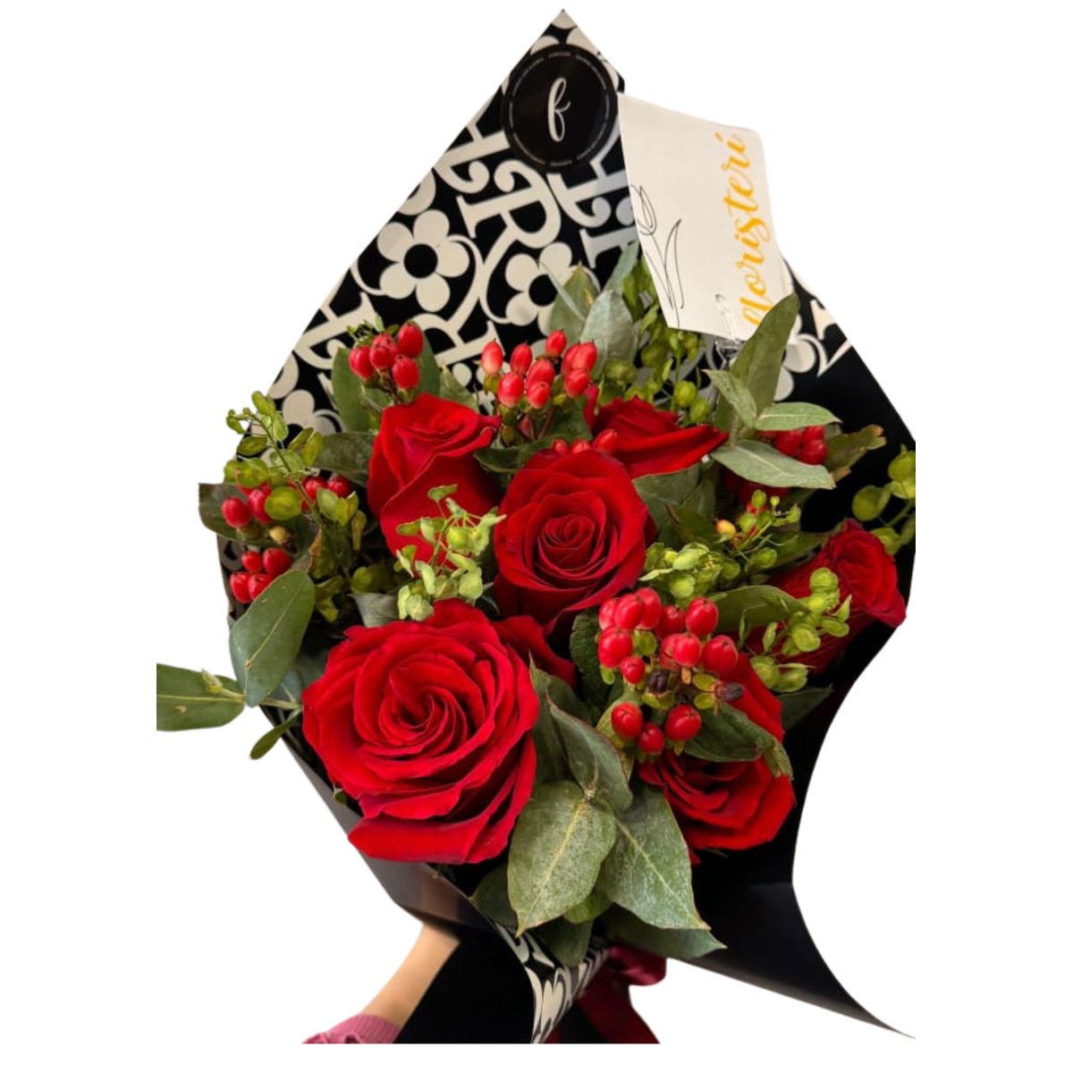 FLORISTERI - Ramo Amore  Rosas naturales rojas